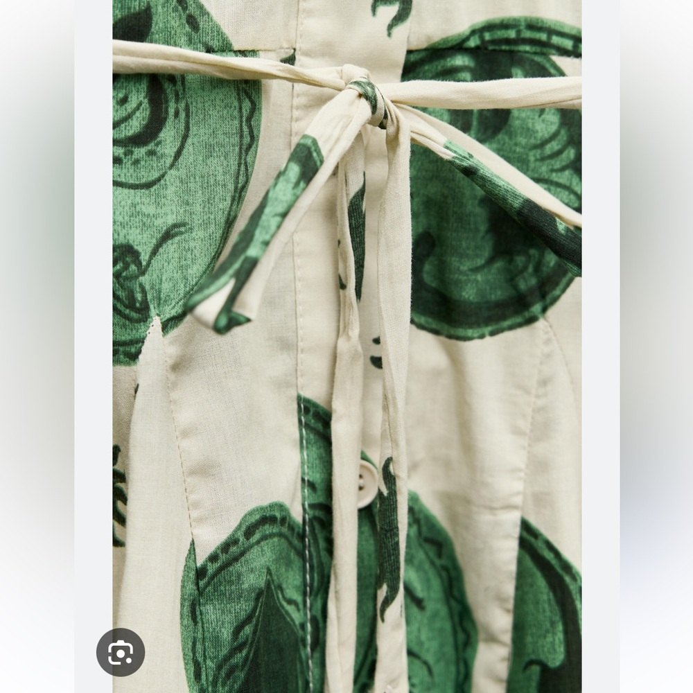 ZARA PRINTED SHORT DRESS - Picture 15 of 16